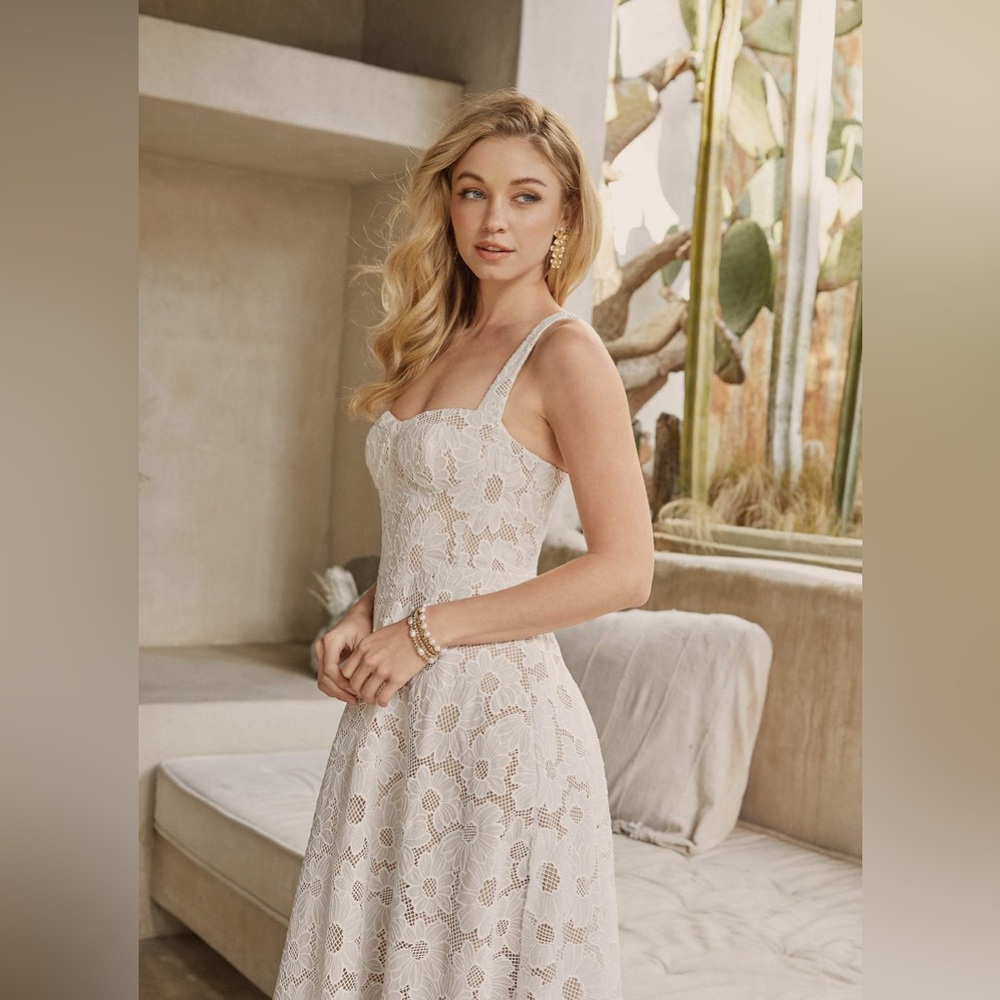 Azazie Atelier Charlotte White Maxi Dress - Picture 2 of 12